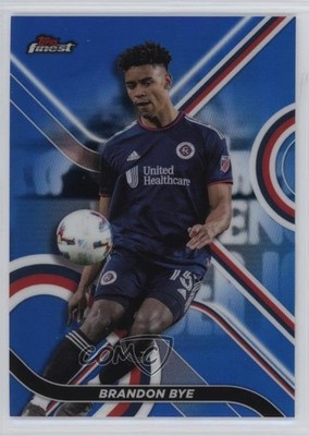 2022 Topps Finest MLS Blue Refractor /150 Brandon Bye #63 Rookie RC 0kf1