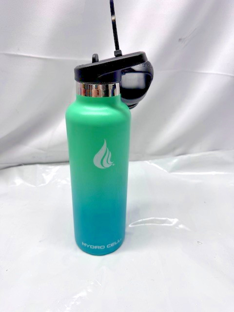 Hydro Cell Wide Mouth Stainless Steel Water Bottle-Mint Green 24 oz-Extra Lid