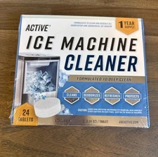 Ice Machine Cleaner Maker Descaler - 24 Clean Tablets, New, Sealed