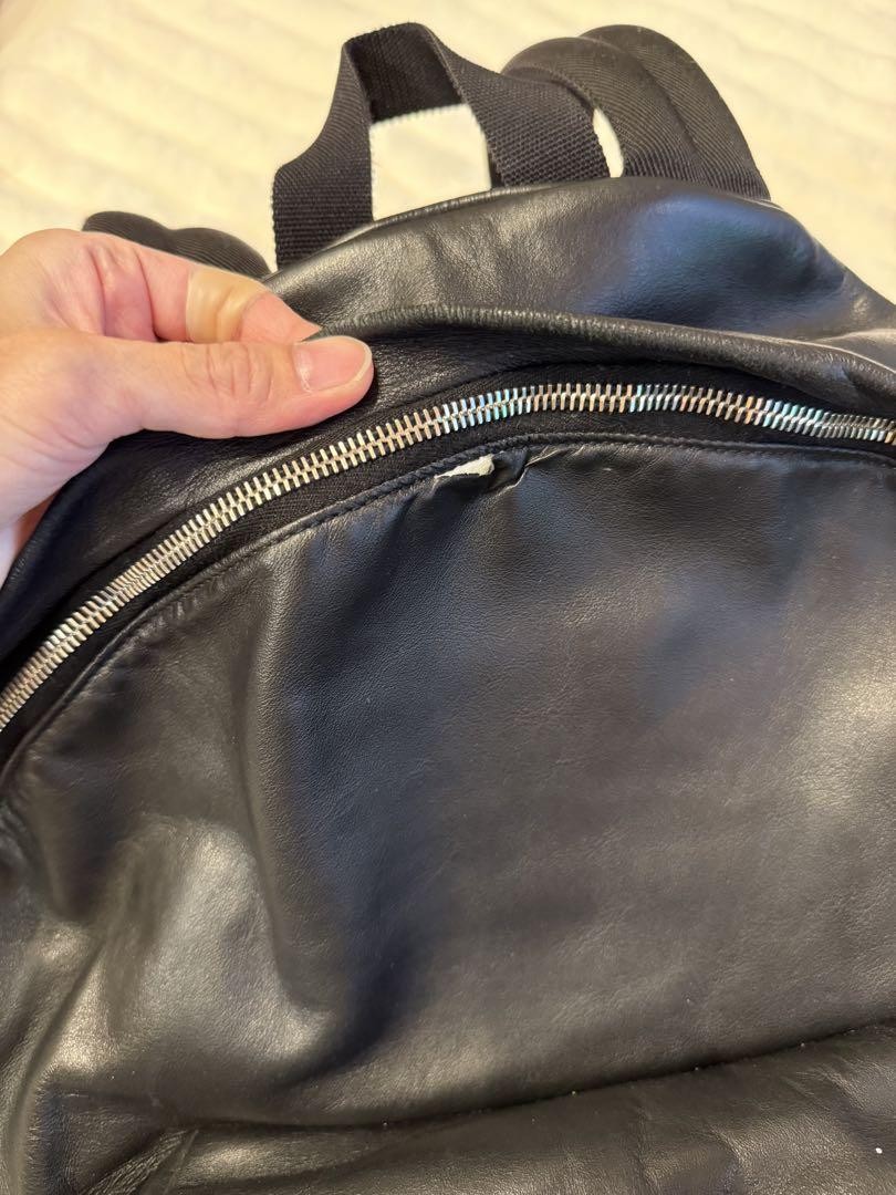 Saint Laurent Paris Zaino Borsa Città Pelle Nera