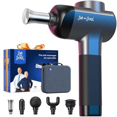 BOB AND BRAD X6 Pro Massage Gun Deep Tissue Percussion with Metal Head Therap...