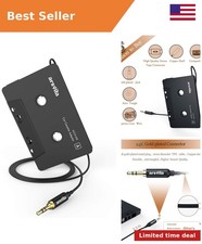 Car Audio Cassette to Aux Adapter, 3.5 MM Auxillary Cable Tape Adapter