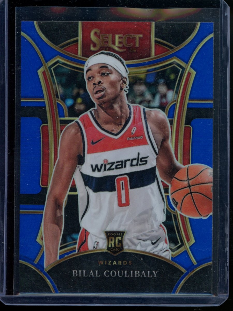 2023-24 Panini Select Bilal Coulibaly Blue Prizms Rookie Washington Wizards #304