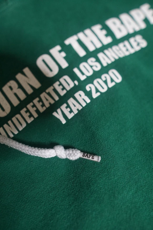 BAPE X UNDEFEATED HOODIE GREEN SMALL - Image 2 of 4