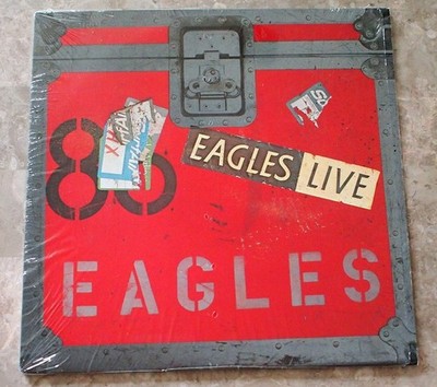 Eagles Live 1980 2 LP Vinyl NM- Nice Original Club In Shrink & Poster BB-705