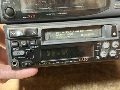 Kenwood KRC-X880 KGC-770 1DIN Cassette Deck Graphic Equalizer AUX