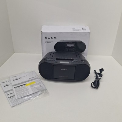 Sony ZS-RS60BT  Wireless CD Boombox Bluetooth USB  AM/FM Radio W Box And Manual 