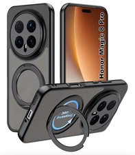 Case for Honor Magic 8 Pro wiht Stand, Anti-Yellow,Shockproof Cell Phone Case,An