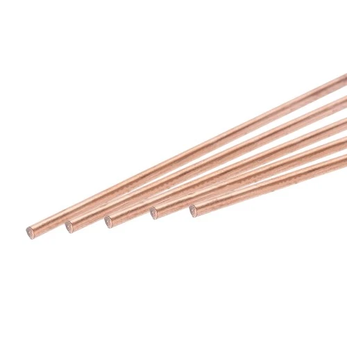5 x Pure Copper Round Rod 1.2mm/0.05" Dia 9.84" L Solid Copper Lathe Bar Stock