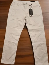 NWT The Perfect Jean NYC Athletic Fit  White Blanco Size 38Wx32L Denim Stretch 