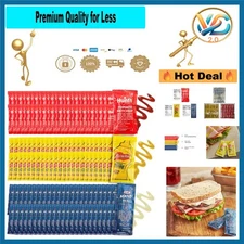 Condiment 150 Pack Assortment Ketchup Mustard Mayo – Single Serve Pouches, Tr...