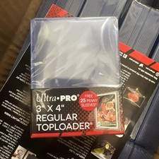 25 Ultra Pro Toploaders Top Loader Standard Sized 3 X 4 W25 Soft Sleeves
