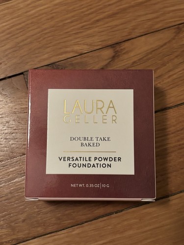 Laura Geller Double Take Baked Versatile Powder Foundation New In Box Toffee - Picture 2 of 7