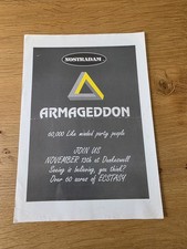 Armageddon No Hype Honiton 1992 Rave Flyer A4 Top Buzz Stu Allan Ratty