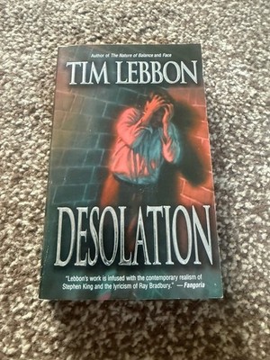 Tim Lebbon Desolation Vintage Horror Paperbacks From Hell  Leisure Books