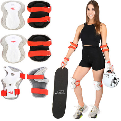 Schutzausrüstung Set Protektoren Kinder Knieschoner Schoner Inline Skates S-L