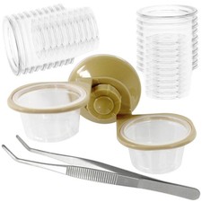 Gecko Feeding Ledge Suction Cup Feeder with 20 Pack 1 oz Feeder Cups and Feed...