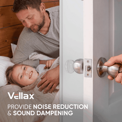 Protectores de pared 4 piezas de perilla de goma transparente autoadhesiva protector parachoques de puerta - Imagen 2 de 8