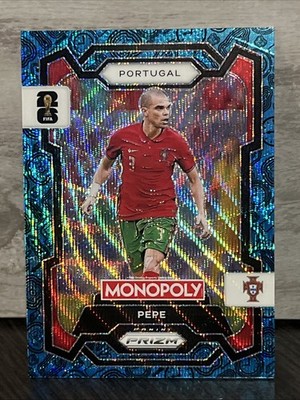 Pepe 2026 Panini Prizm Monopoly FIFA World Cup Boardwalk Blue