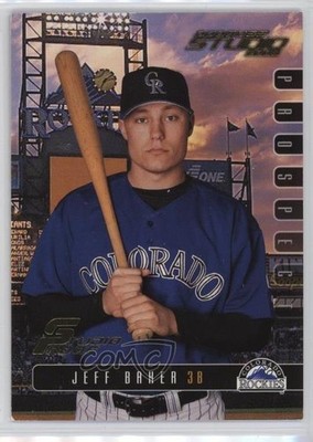 2003 Donruss Studio Studio Proof 28/100 Jeff Baker #123 7ut