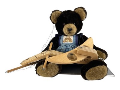 Künstlerbär Teddybär Marionette 32 cm. Top Zustand.      