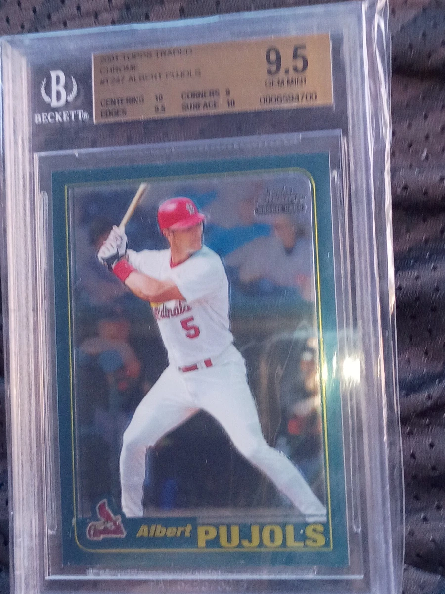 Topps Albert Pujols Grade 9.5 Baseball Sports Trading Cards