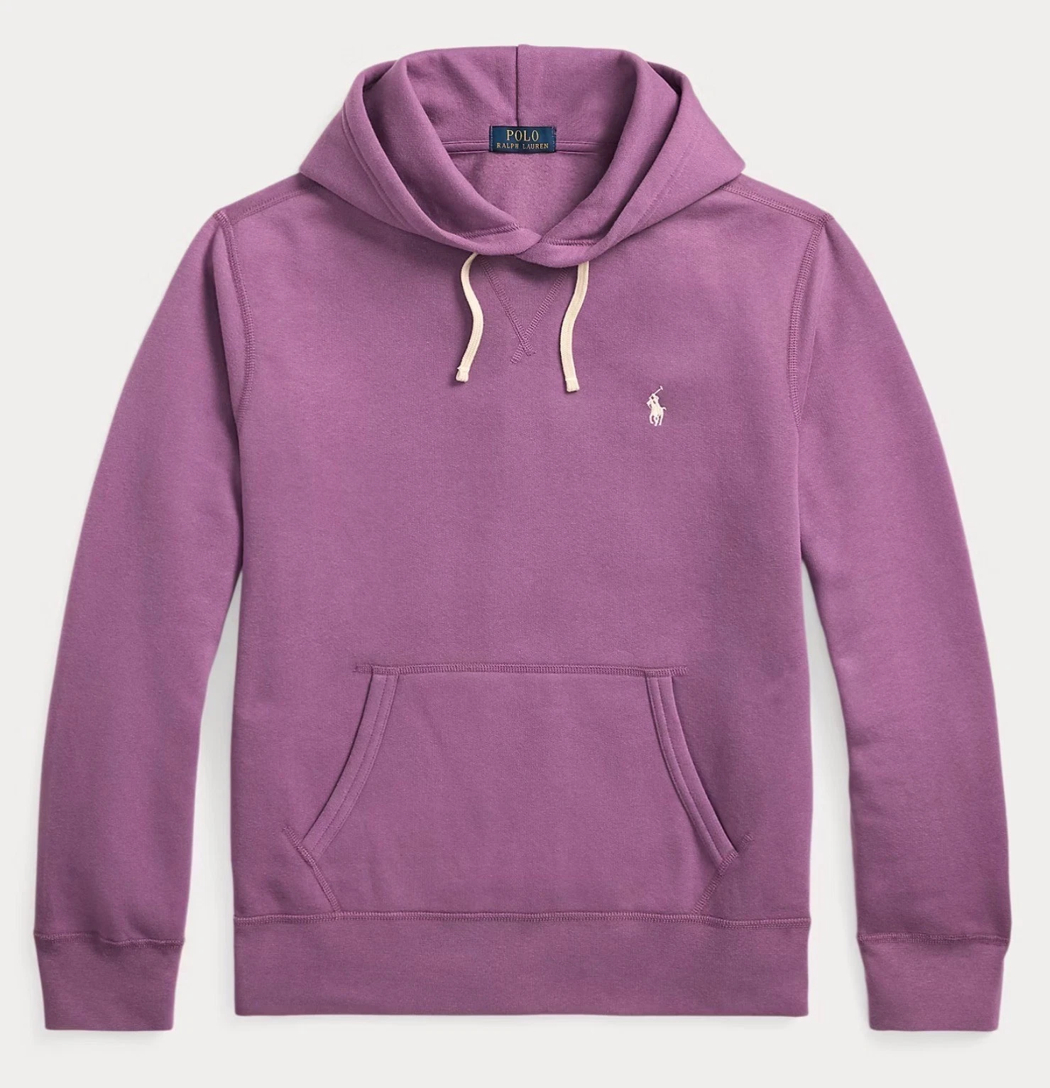 Polo Ralph Lauren TEA ROSE Cotton Blend Fleece Pullover Hoodie Sweatshirt