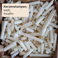 Kerzenwachs Kerzenwachsreste Paraffin Weiss Kerzenstumpen abgebrannte Kerzen Neu
