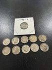 11 Silver Dimes 90% Pure 1. 10 Face Value Lot Silver Coins