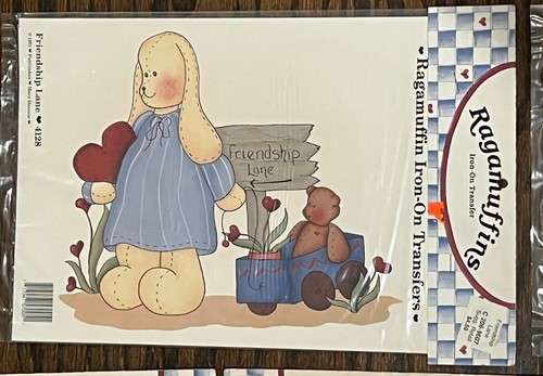Ragamuffins Iron On Transfers 90s Vintage Craft Cottagecore Lot of 10 Country - Picture 7 of 7