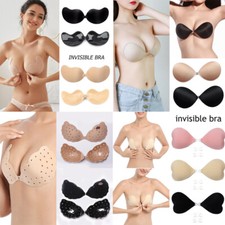 Silicone Gel Invisible Bra Self-adhesive Push Up Strapless Backless Stick On US