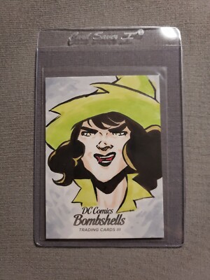 2019 DC Comics Bombshells III Sketches #NNO Travis Walton 1/1