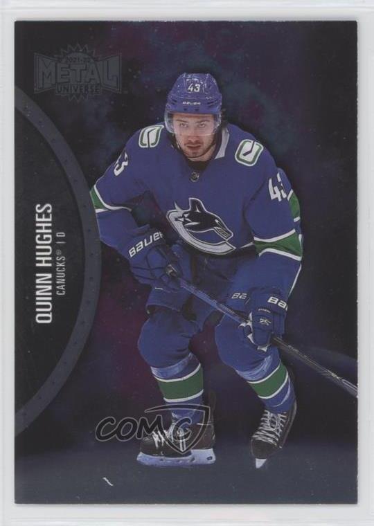 2021-22 Skybox Metal Universe Quinn Hughes #49
