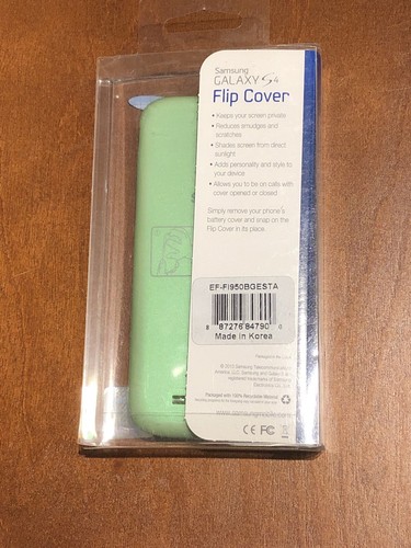 Samsung Galaxy S4 Flip Case Cover 100% Original Authentic OEM - Green - 第 2/6 張圖片