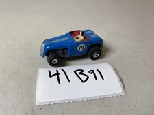hot rod roadster Aurora / AFX Vintage slot car racing blue 75 No. 8, 41B91
