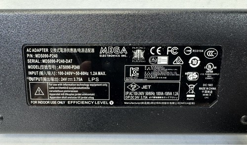 4-Pin AC DC Adapter For Entrust Datacard Laminator Sigma SL3 High Quality ID Prt - Bild 2 von 3