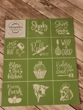 Magnolia Design Co Adhesive Reusable Silkscreen Stencil 🩷 "Kitchen Minis"