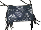 💥 Girl's Black Fringe Silver A Handbag Crossbody Purse New Monogram Bag Initial — photo 3