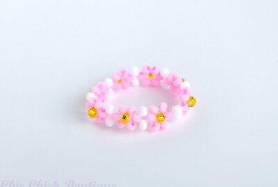 Zierliche Perlen Gänseblümchen Ringe, Rocailles Blumenringe, Gänseblümchen Ring, Blumenringe, Geschenk