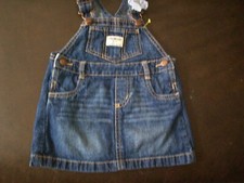 Vintage 5 Pocket Oshkosh B'gosh Vest-back 18M Bubble Romper Denim Overalls