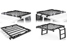 Roof Rack Cargo Carrier W/LED Lights Or Ladders For Jeep Wrangler JK 2007-2018