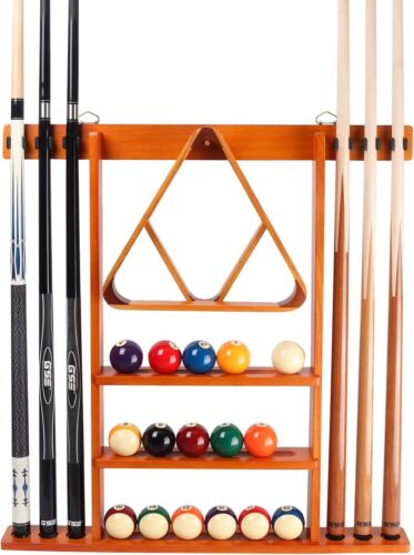 GSE 6-Cue Hanging Wall Mounting Pool Cue Stick Rack (Several Colors Available) - Picture 12 of 14