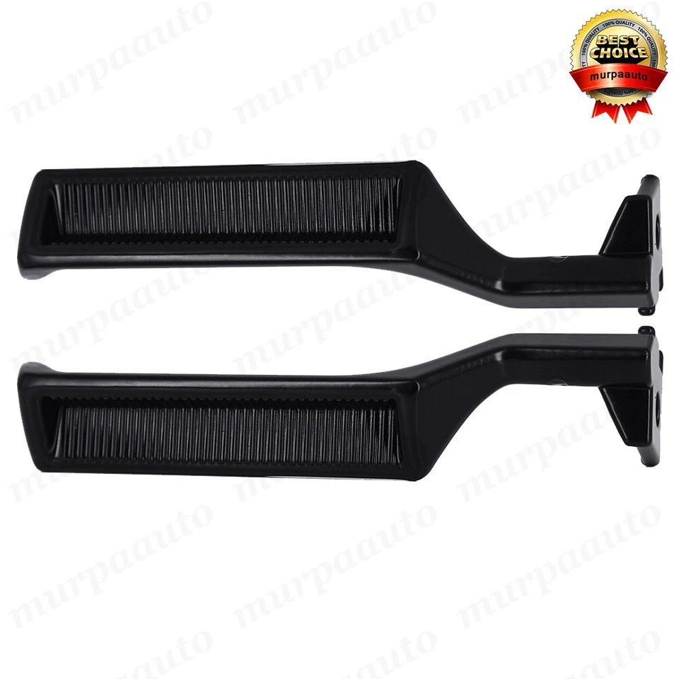 Juego de manijas de puerta interiores de metal par LH RH negro para 87-96 F150 F250 F350 Bronco Foto 2 de 4