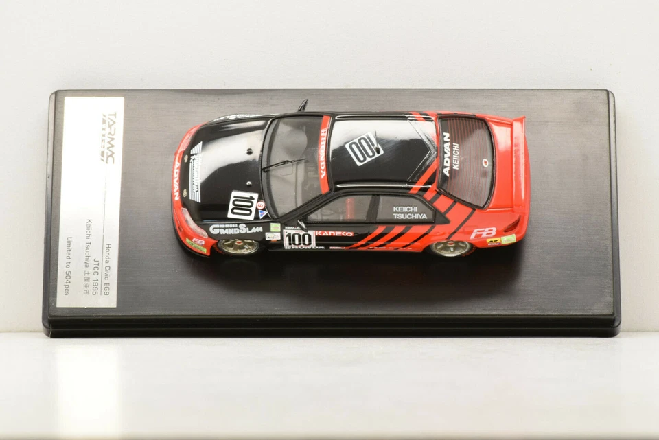 HONDA CIVIC EG9 #100 1995 TSUCHIYA TARMAC WORKS T43-012-95JTCC100 1/43 - Immagine 3 di 4