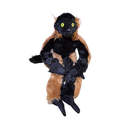 Wild Republic Plush 20  Hanging Black Brown Spider Monkey Hands/Feet Connect