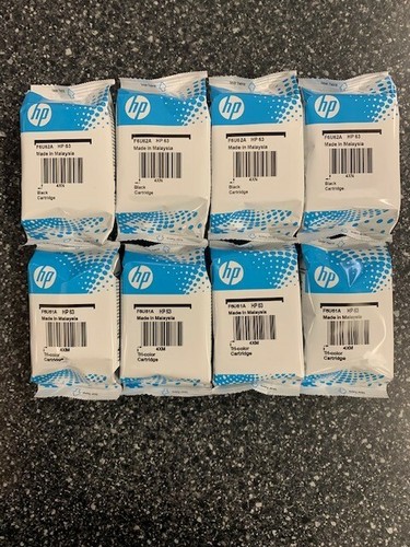 Genuine New HP 63 Black \u0026 Color Ink 
