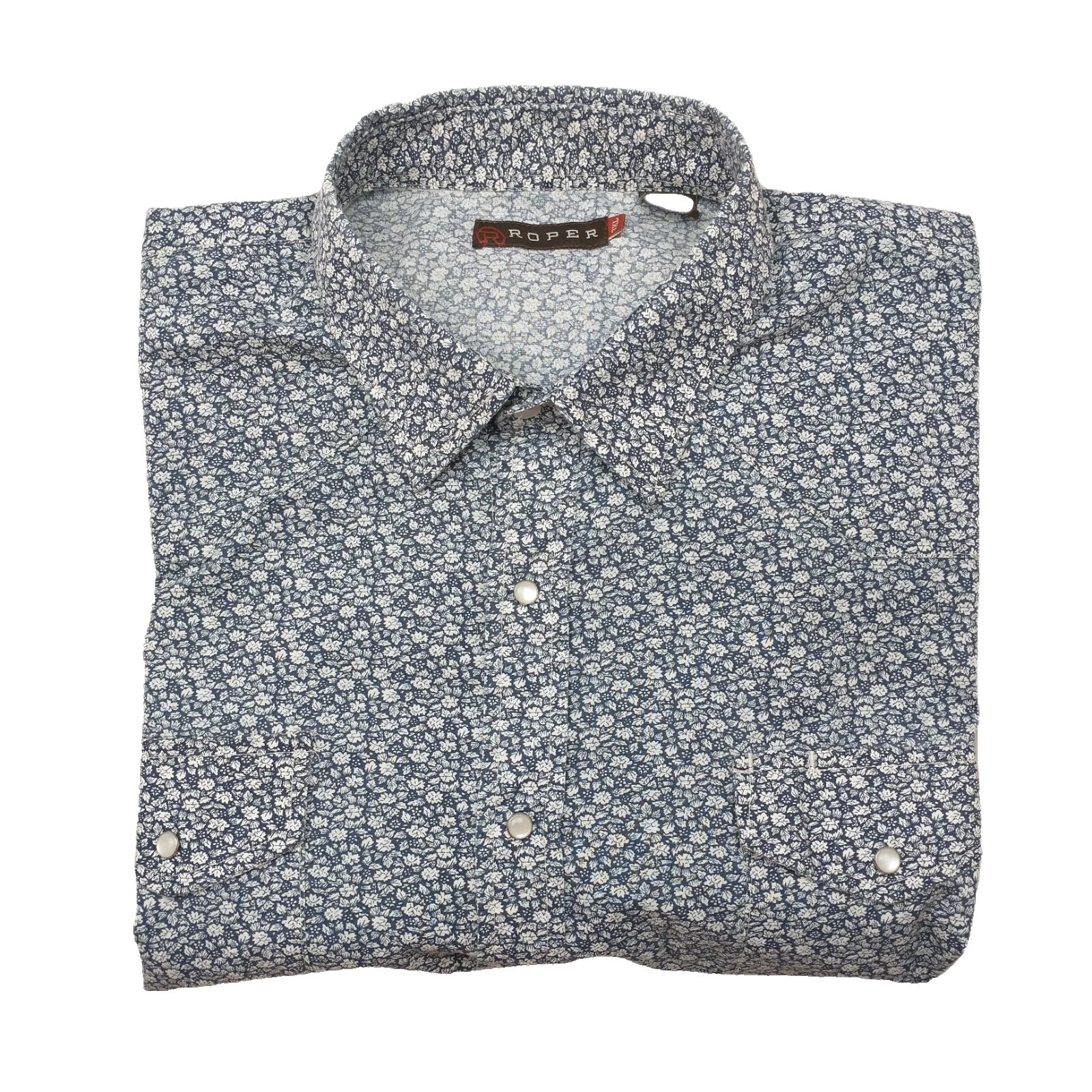 Camisas para hombre Roper florales occidentales informales abotonadas