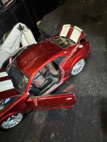 Jada Toys Dub City Kustoms 2006 Chevy Camaro Red/White Stripe Diecast Car 1/24 - Picture 9 of 12