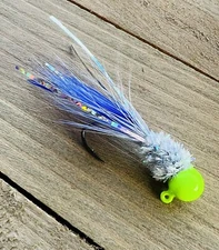 (4) 1/16 Crappie Jig Hand Tied #4 Mustad Sickle