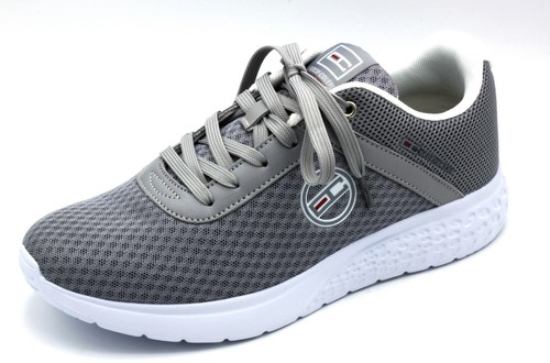 SCARPE UOMO TENNIS CASUAL ENRICO COVERI ALLACCIATE IN TESSUTO GRIGIO n. 45  | eBay